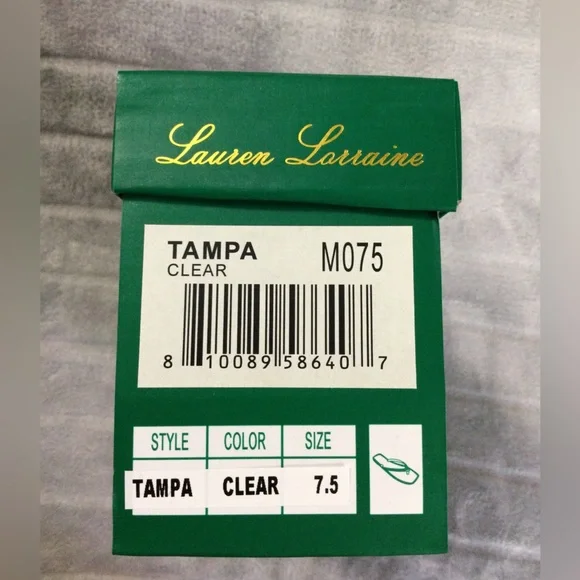 Lauren Lorraine Clear Rhinestone Jelly Sandals Size 7.5 - Picture 8 of 8